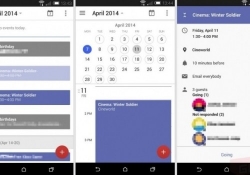 google calendar android google calendar android ui features geek i/o color block parallax scrolling