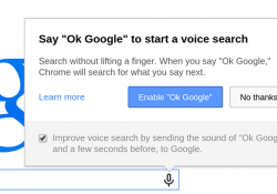 hands-free google chrome voice search ok google us english
