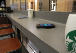 starbucks rolling powermat mobile charging nationally