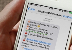 report percent mobile spam imessage apple spam spammer text message