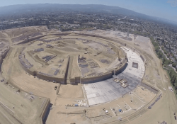 drone apple video steve jobs spaceship campus apple campus