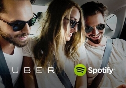 spotify uber music podcasts streaming music ride sharing magic