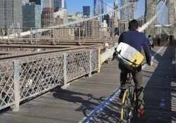 forget drones amazon testing -school bikes speedy delivery new york faa drones same day delivery one hour delivery amazon prime now bikes messengers