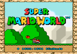 super mario world gaming glitch snes super nintendo found speedrun credit warp
