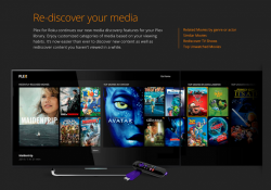 plex roku music videos media photos