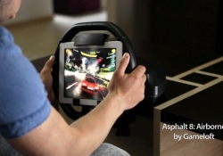 ipad kickstarter mobile gaming racing game game controller kolos ipad racing wheel driving game