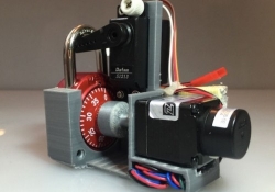 watch arduino-based master combination lock robot arduino 3d printing 3d printer 3d printed found locks combination locks samy kamkar master lock combo breaker