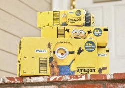 amazon changed iconic shipping boxes ads advertising minions box ads despicable me