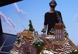 microsoft minecraft hololens gaming e3 mojang virtual reality vr augmented reality e3 2015
