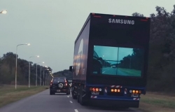 samsung transparent safety trucks samsung safety truck safety truck art lebedev