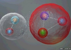 lhc discovered -atomic particle called pentaquark physics large hadron collider sub-atomic particle quarks pentaquarks