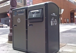 nyc new york solar power smart appliances bigbelly waste management waste container hotspot