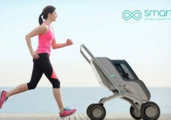 find smartbe crowdfunding indiegogo semi-autonomous stroller intelligent stroller