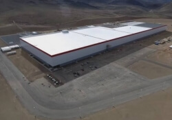 updated tesla gigafactory nevada electric car 4k video elon musk drone model 3