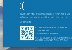 windows blue screen death microsoft bsod qr code blue screen of death windows 10