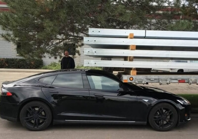tesla model tesla accident model s crash autonomous driving wreck tesla model s summon