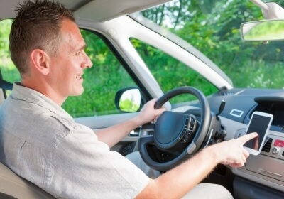 hands-free kits cell phone in car distracted drivers cell phone use