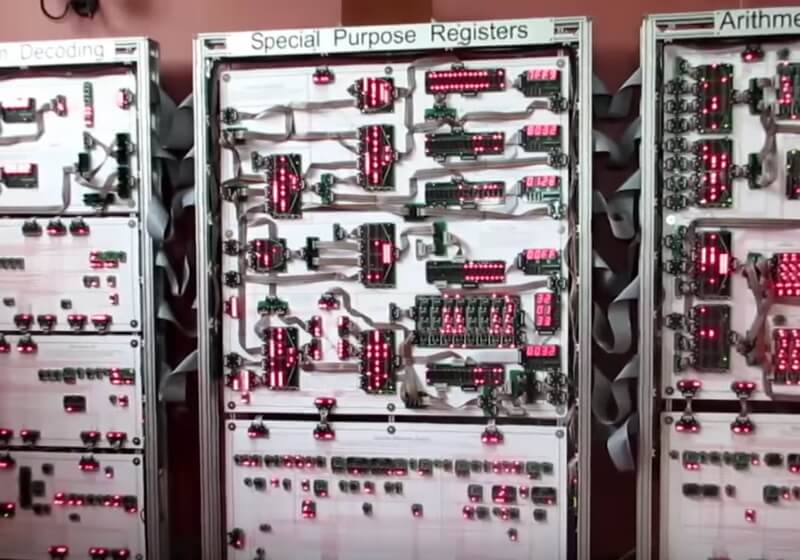 Man constructs room-sized microprocessor for playing Tetris | TechSpot