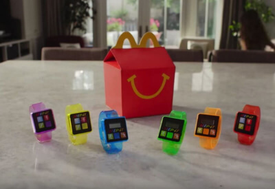 mcdonald free gift happy meal mcdonalds fitness trackers step-it pedometer happy meal gift kids wearable skin irritations