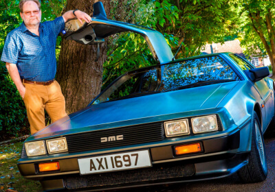 man delorean