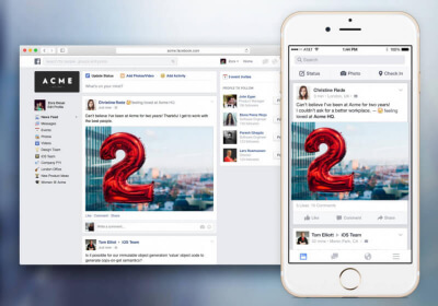 facebook work enterprise social network slack facebook at work project management work software