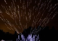intel drone fireworks found shooting star