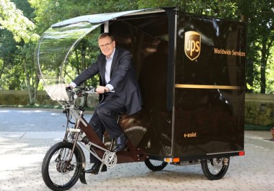 ups picked portland test silly trike delivery service