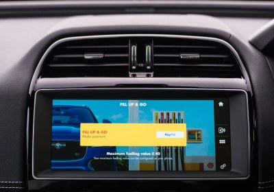 jaguar shell infotainment system payments system