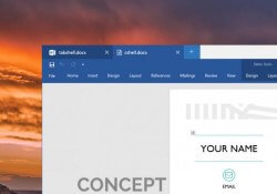microsoft tabbed shell