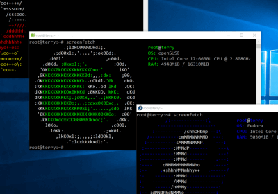 ubuntu suse fedora windows store linux open source windows 10