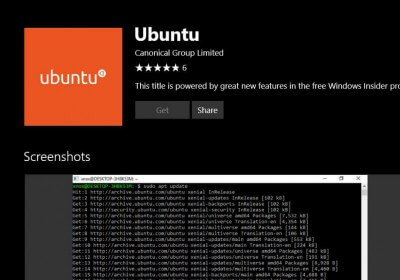 ubuntu windows store
