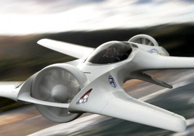 delorean flying car