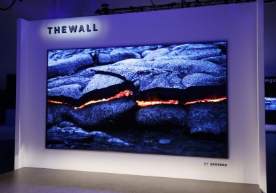 samsung mircoled wall tv 8k microled samsung ces ces 2018