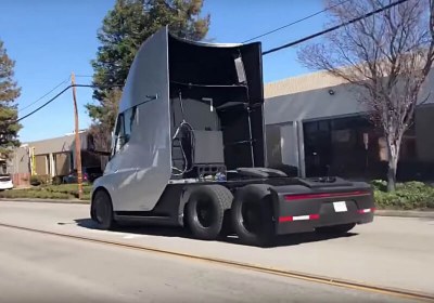 check tesla semi truck elon musk electric vehicle