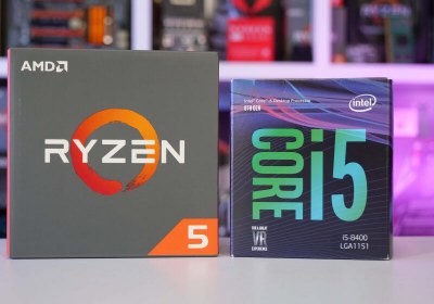 Intel Core i5-8400 (B360) vs. AMD Ryzen 5 1600 (B350)