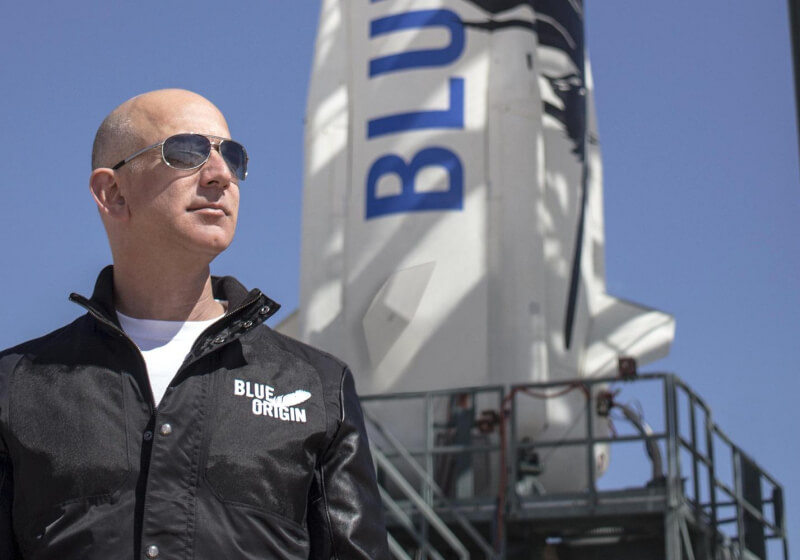 Jeff Bezos and his brother Mark will be on Blue Origin's first human