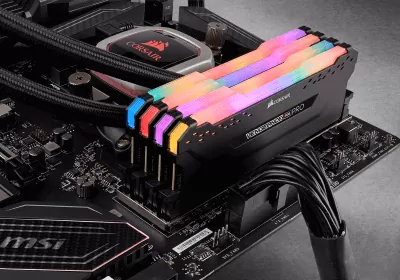 corsair icue vengeance rgb pro obisidian rgb ddr4 computex memory ram computex 2018 obsidian 500d rgb se