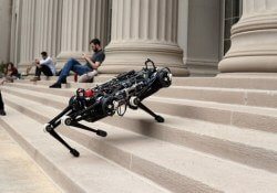 mit vision-free cheetah robot climb stairs littered obstacles robotics