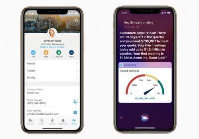 apple salesforce siri