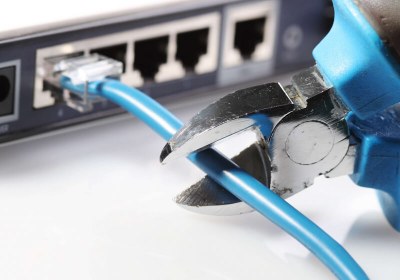 cut internet AT&T ethernet switch cut