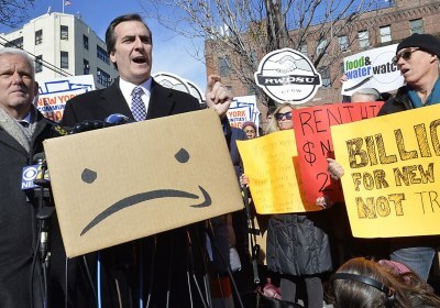 protests amazon york
