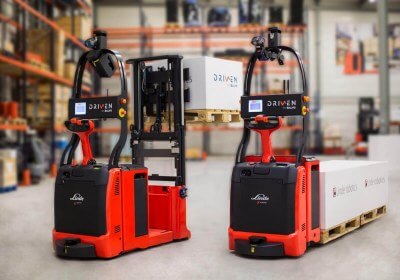 amazon robotics self-driving forklifts industrial automation