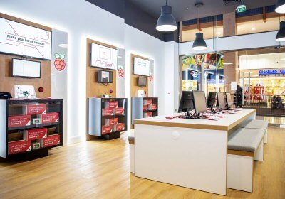 raspberry store raspberry pi united kingdom brick-and-mortar with video