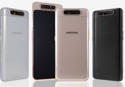 samsung galaxy a80 smartphone with video