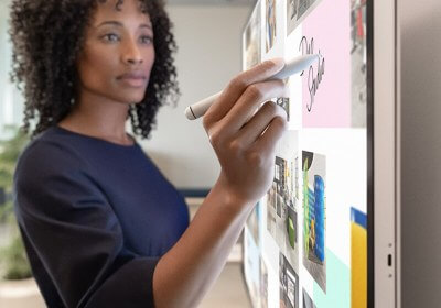 microsoft surface hub with video