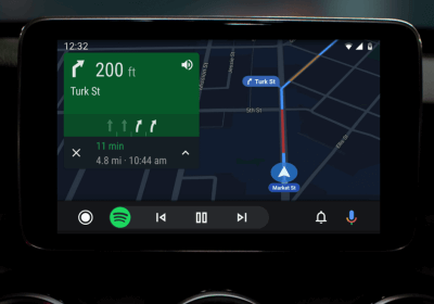 google android auto with video