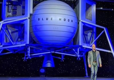 jeff bezos blue moon amazon space blue origin with video