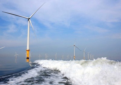 world largest offshore wind farm online renewable energy