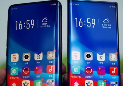 oppo waterfall screen curved glass prototype