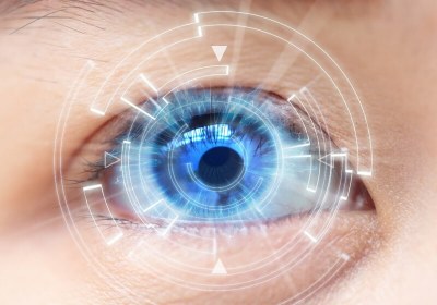 scientist contact lens